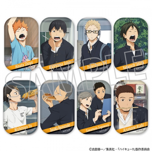 グッズ-バッチ】ハイキュー!! スクエア缶バッジコレクション/烏野高校 