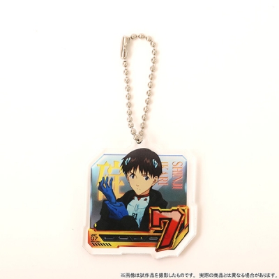 【グッズ-キーホルダー】エヴァンゲリオン アクリルキーホルダー/通常図柄(7・碇シンジ)、ゴジラ対エヴァンゲリオン セカンドインパクトG