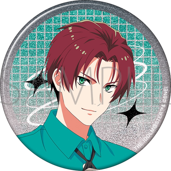 グッズ-バッチ】アイドルマスター SideM グリッター缶バッジ／眉見鋭心 