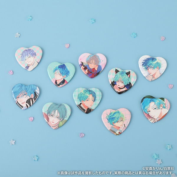【グッズ-バッチ】顔だけじゃ好きになりません ハート形キャラバッジコレクション