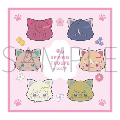 【グッズ-タオル】A3! withCAT illustration Ver. ハンドタオル/春組