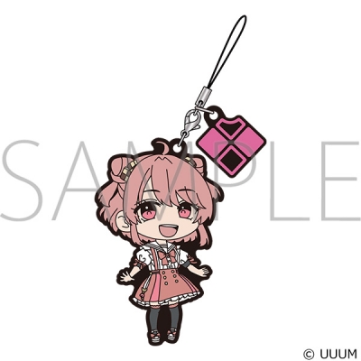 【グッズ-ストラップ】カラフルピーチ  ラバーストラップ/のあ