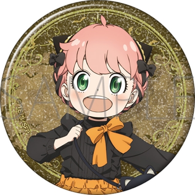 【グッズ-バッチ】SPY×FAMILY グリッター缶バッジ/アーニャ・フォージャー