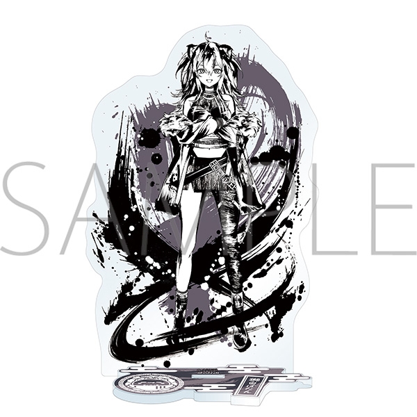 【グッズ-スタンドポップ】ホロライブ ビッグアクリルスタンド／墨彩の宴ver.　獅白ぼたん