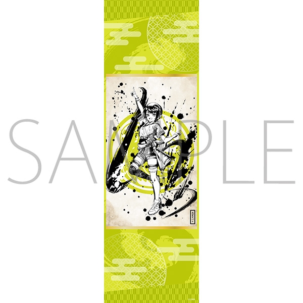 【グッズ-タペストリー】ホロライブ 掛け軸風タペストリー／墨彩の宴ver.　大空スバル