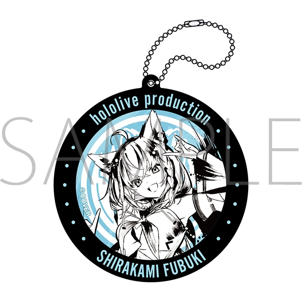 【グッズ-コースター】ホロライブ ラバーコースター／墨彩の宴ver.　白上フブキ