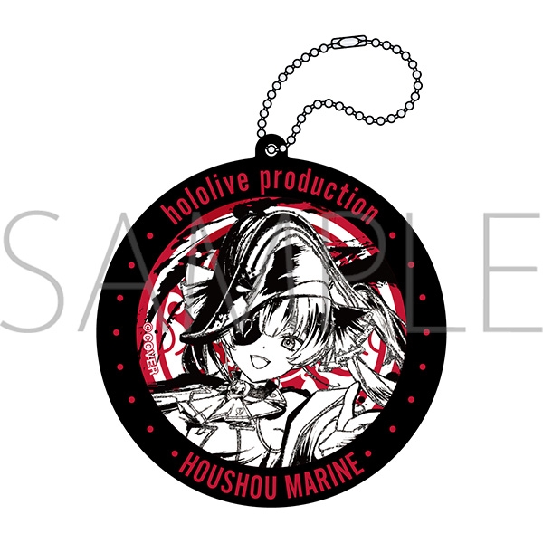 【グッズ-コースター】ホロライブ ラバーコースター／墨彩の宴ver.　宝鐘マリン