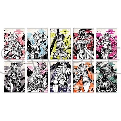 【グッズ-ポストカード】ホロライブ ポストカードセット/墨彩の宴ver.