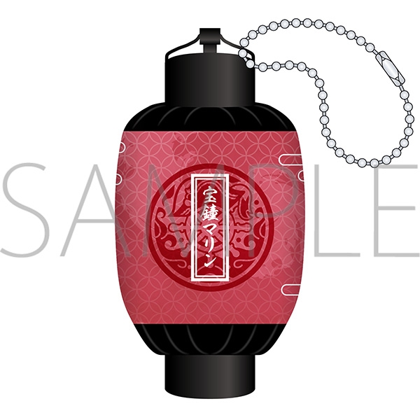 【グッズ-キーホルダー】ホロライブ 提灯キーホルダー／墨彩の宴ver.　宝鐘マリン