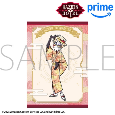 【グッズ-ポスター】ハズビン・ホテルへようこそ B2布ポスター/ルシファー・モーニングスター 和服