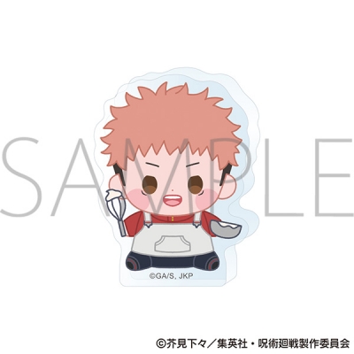 【グッズ-置きもの】呪術廻戦 第2期 ミニアクリルブロック/虎杖悠仁 もっちび 調理実習Ver.