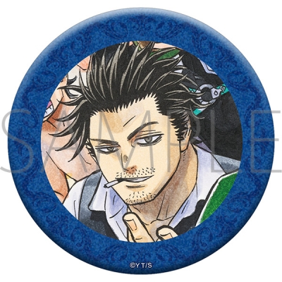 【グッズ-バッチ】ブラッククローバー グリッター缶バッジ/ヤミ