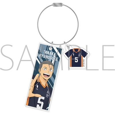 【グッズ-キーホルダー】ハイキュー!! 2連アクリルキーホルダー 田中龍之介 みんなの背番号!