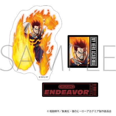 【グッズ-ステッカー】僕のヒーローアカデミア スマホステッカー/エンデヴァー
