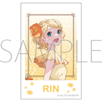 【グッズ-ブロマイド】初音ミクシリーズ チェキプリント/鏡音リン パーティードレス Art by うごんば