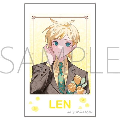 【グッズ-ブロマイド】初音ミクシリーズ チェキプリント/鏡音レン パーティードレス Art by うごんば