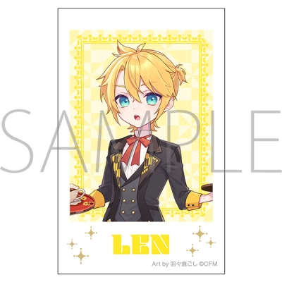 【グッズ-ブロマイド】初音ミクシリーズ チェキプリント/鏡音レン 和風喫茶 Art by 羽々倉ごし