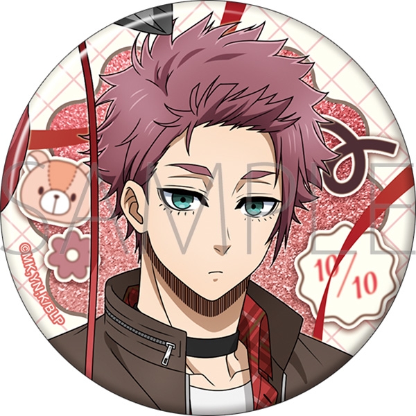 【グッズ-バッチ】ブルーロック2期 ビッググリッター缶バッジ／糸師 冴　バレンタイン