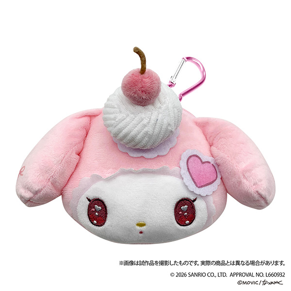 【グッズ-ポーチ】サンリオキャラクターズ マイメロディ DOLLY MIXプチ フェイスポーチ/マイメロディ