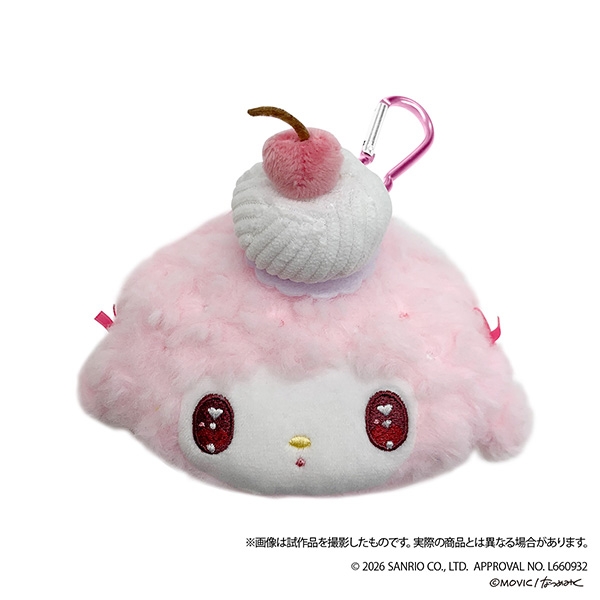 【グッズ-ポーチ】サンリオキャラクターズ マイメロディ DOLLY MIXプチ フェイスポーチ/マイスウィートピアノ