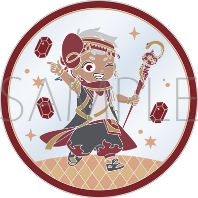 【グッズ-コースター】ディズニー ツイステッドワンダーランド ザ アニメーション クリアラバーコースター/カリム・アルアジーム