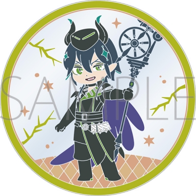 【グッズ-コースター】ディズニー ツイステッドワンダーランド ザ アニメーション クリアラバーコースター/マレウス・ドラコニア