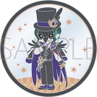 【グッズ-コースター】ディズニー ツイステッドワンダーランド ザ アニメーション クリアラバーコースター/ディア・クロウリー