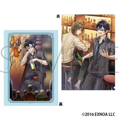 【グッズ-クリアファイル】文豪とアルケミスト クリアファイル/グラスヲ片手ニ-坂口安吾
