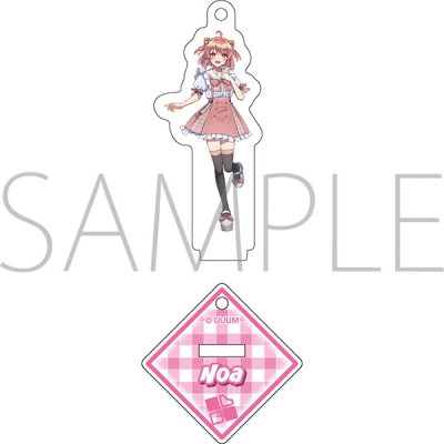 【グッズ-キーホルダー】カラフルピーチ アクリルスタンドキーホルダー/のあ