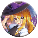 【グッズ-バッチ】東方Project シルキーマット缶バッジ/霧雨魔理沙の画像