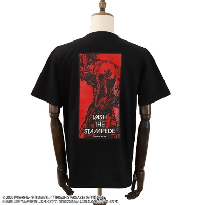 【グッズ-Tシャツ】TRIGUN STARGAZE Tシャツ/ティザービジュアル BLACK