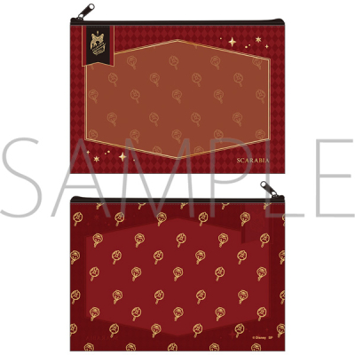 【グッズ-ポーチ】ディズニー ツイステッドワンダーランド 【Space A la mode】クリアポーチ/ブルームバースデー ver. スカラビア寮