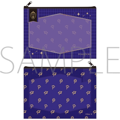 【グッズ-ポーチ】ディズニー ツイステッドワンダーランド 【Space A la mode】クリアポーチ/ブルームバースデー ver. ポムフィオーレ寮