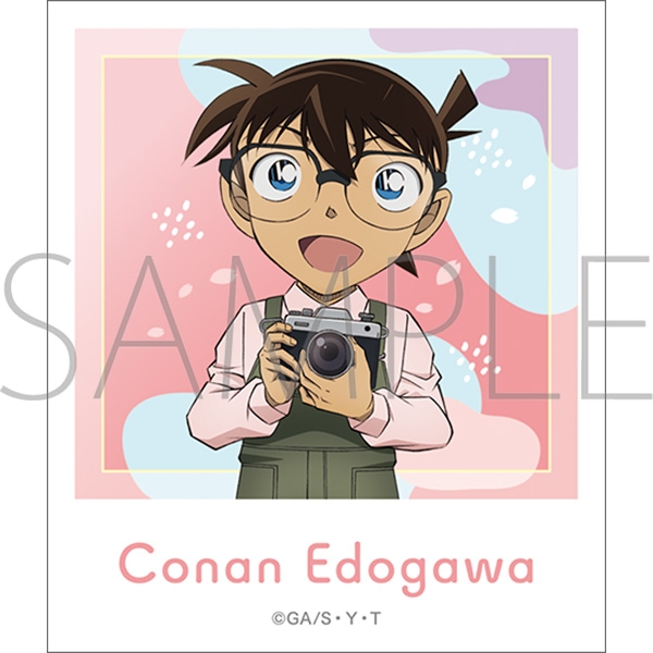 【グッズ-ステッカー】名探偵コナン ステッカー／江戸川コナン、お花見