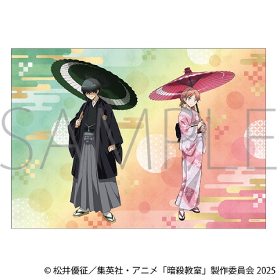 【グッズ-ポスター】暗殺教室 A3クリアポスター/千葉 龍之介&速水 凛香