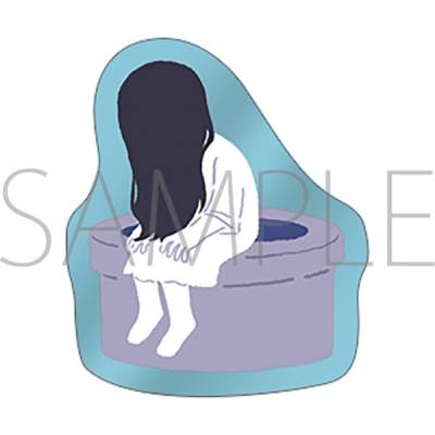 【グッズ-ピンバッチ】オリジナル 貞子 ピンズ/休憩 ゆるパレ