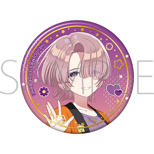 【グッズ-バッチ】学園アイドルマスター 箔押し缶バッジ／有村麻央　初星文化祭フェア