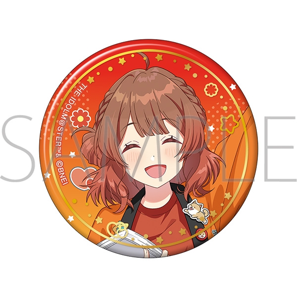 【グッズ-バッチ】学園アイドルマスター 箔押し缶バッジ／花海佑芽　初星文化祭フェア