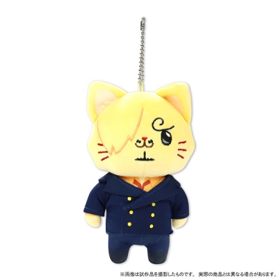 【グッズ-キーホルダー】ONE PIECE withCATアイマスク付きぬいぐるみキーホルダー/サンジ