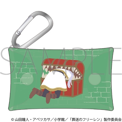 【グッズ-ポーチ】葬送のフリーレン カラビナ付きクリアポーチ/ゆるパレット フリーレン&ミミック