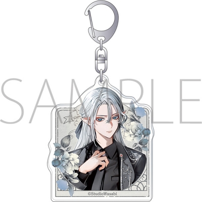 【グッズ-キーホルダー】悪魔執事と黒い猫 アクリルキーホルダー/4th Anniversary シロ