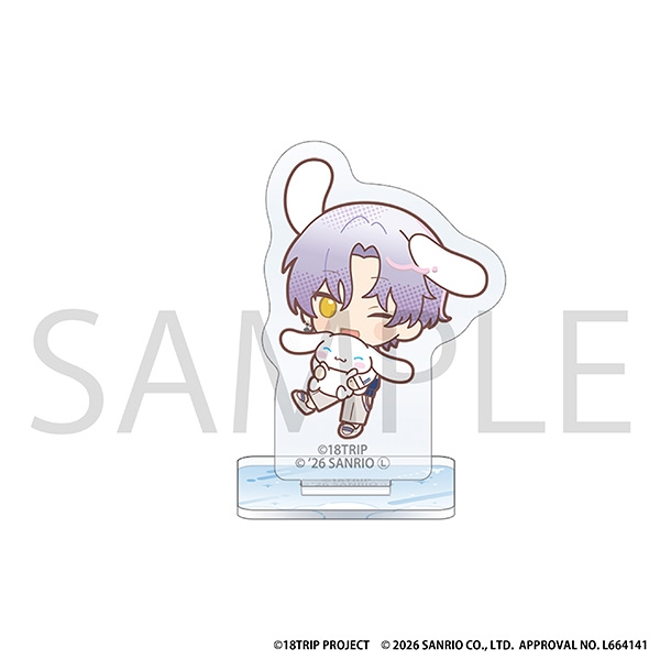 【グッズ-スタンドポップ】18TRIP ミニアクリルスタンド／大黒 可不可×シナモロール　サンリオキャラクターズ