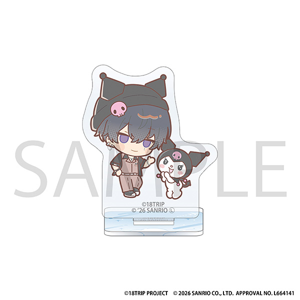 【グッズ-スタンドポップ】18TRIP ミニアクリルスタンド／叢雲 添×クロミ　サンリオキャラクターズ