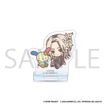 【グッズ-スタンドポップ】18TRIP ミニアクリルスタンド/鹿 礼光×ウサハナ サンリオキャラクターズ