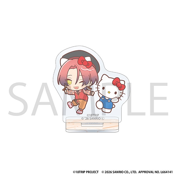 【グッズ-スタンドポップ】18TRIP ミニアクリルスタンド/夏焼 千弥×ハローキティ サンリオキャラクターズ