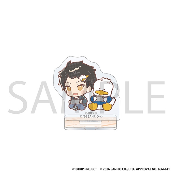 【グッズ-スタンドポップ】18TRIP ミニアクリルスタンド/木ノ内 太緒×あひるのペックル サンリオキャラクターズ