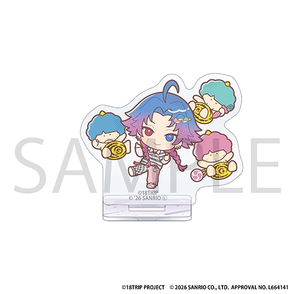 【グッズ-スタンドポップ】18TRIP ミニアクリルスタンド/夜半 子タろ×ゴロピカドン サンリオキャラクターズ