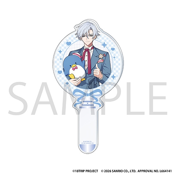 【グッズ-その他】18TRIP アクリルステッキ/神名 雪風×タキシードサム サンリオキャラクターズ