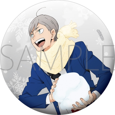 【グッズ-バッチ】ハイキュー!! グリッター缶バッジ/灰羽リエーフ