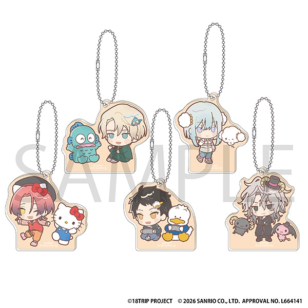 【グッズ-キーホルダー】18TRIP アクリルキーホルダーコレクション/夕班 サンリオキャラクターズ